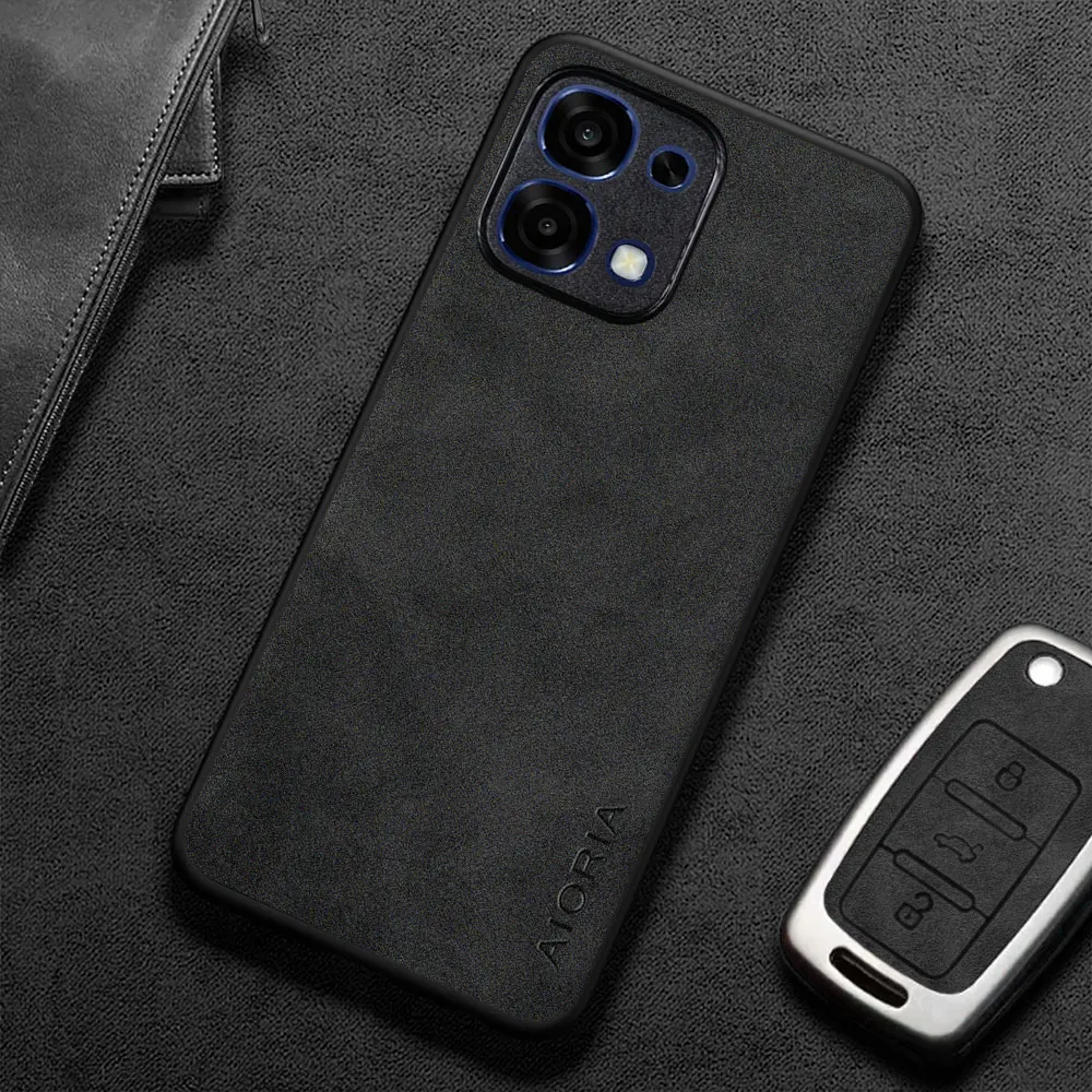 Per OPPO A6 Pro A5 Pro Custodia Capa Semplice ed elegante stile business Premium PU Custodia in pelle per telefono coque funda