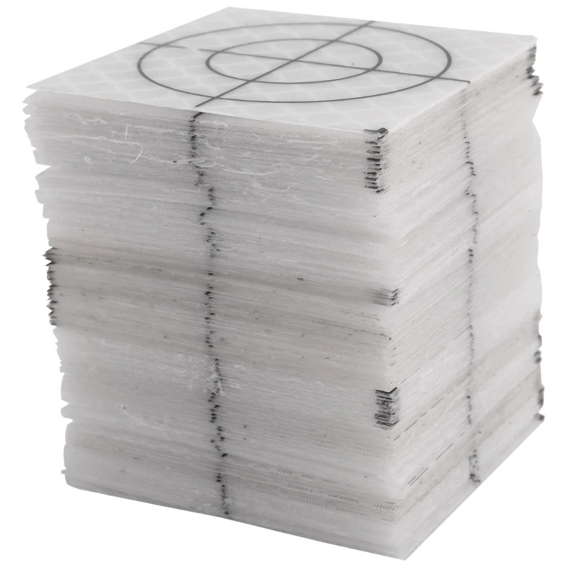 6Pack X(Prism Measurement Reflector Sheet 100Pcs Reflective Tape Target Total Station Tunnel Survey 40X40Mm