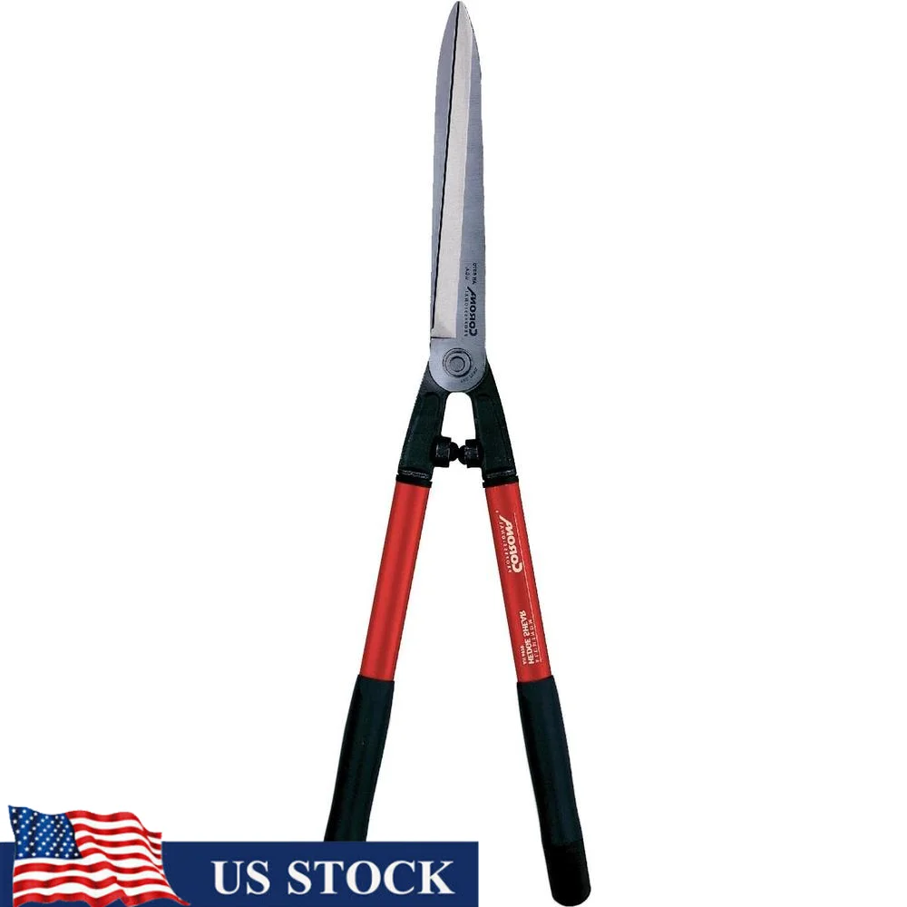 

Forged Aluminum Handle Hedge Shear with Resharpenable Steel Blade Lightweight Elliptical Design Limb Notch Garden Tool