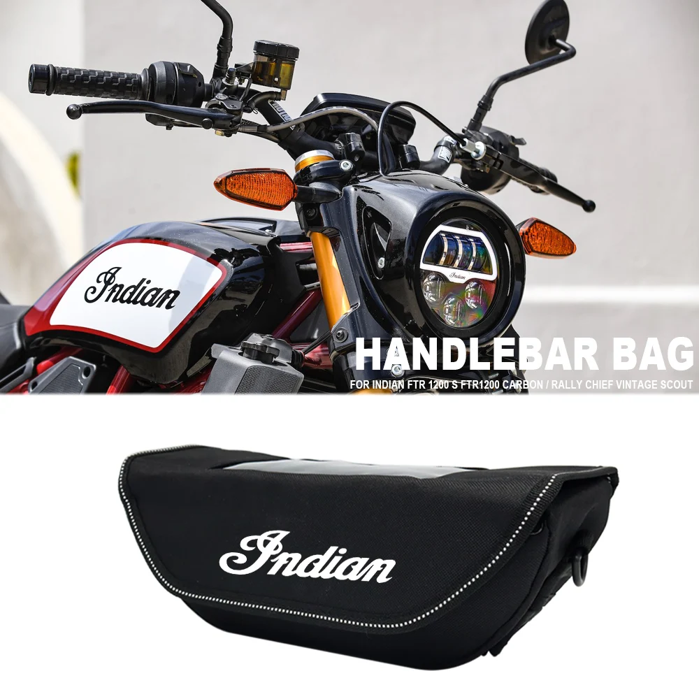 

For Indian FTR 1200 S FTR1200 Carbon / Rally Chief VINTAGE Motorcycle Handlebar bag waterproof handlebar travel navigation bag