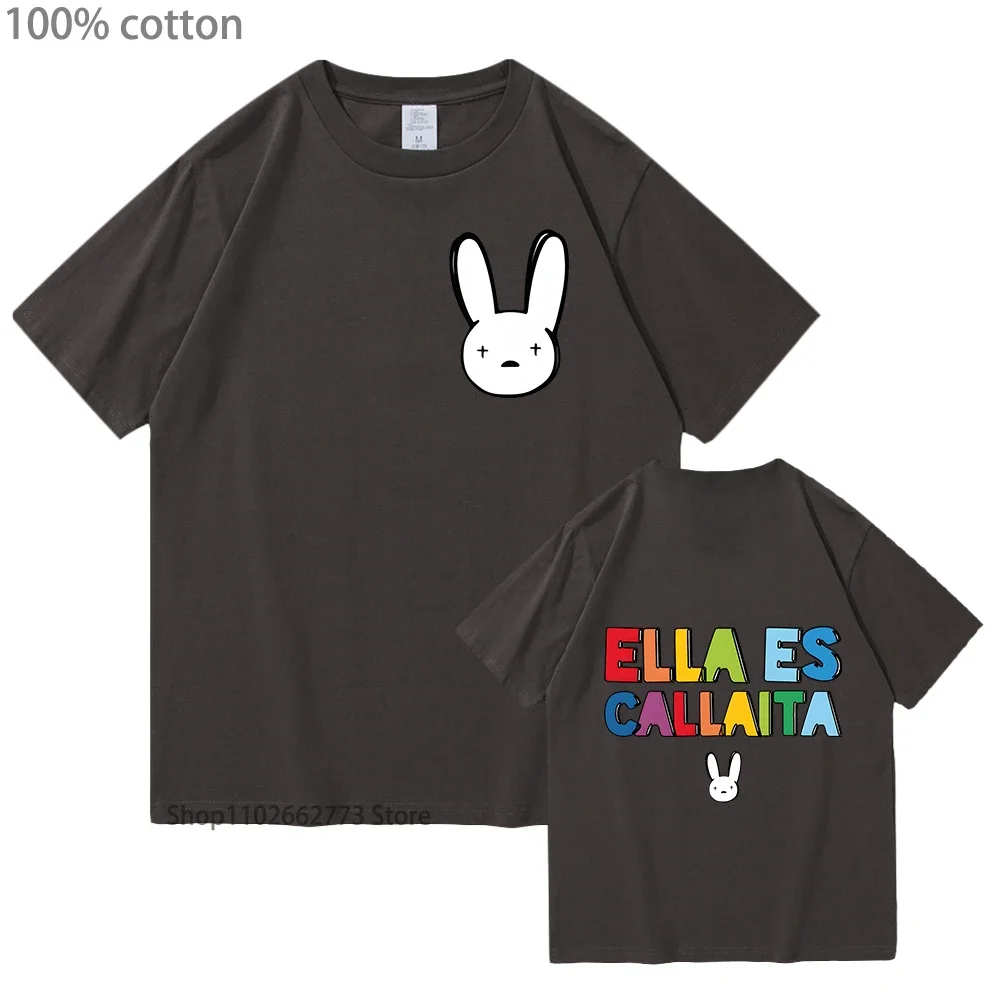 سيئة الأرنب تي شيرت الهيب هوب الملابس 100% القطن النساء الصيف تي شيرت لينة تي شيرت النساء الرجال Un Verano Sin Ti الجرافيك تي شيرت