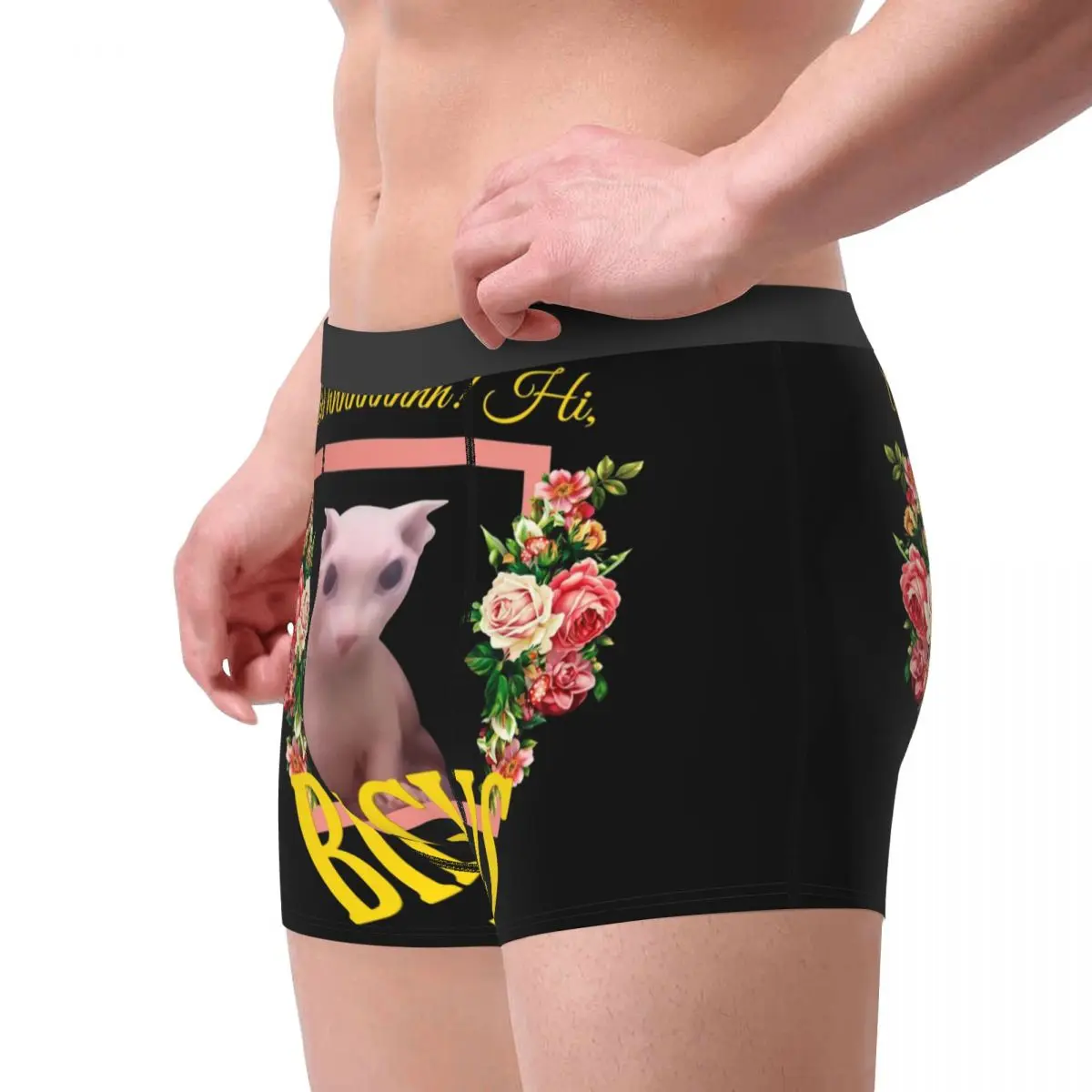 Fashion Bingus Floral Aesthetic Boxers Shorts Underpants Men\'s Comfortable Briefs Underwear