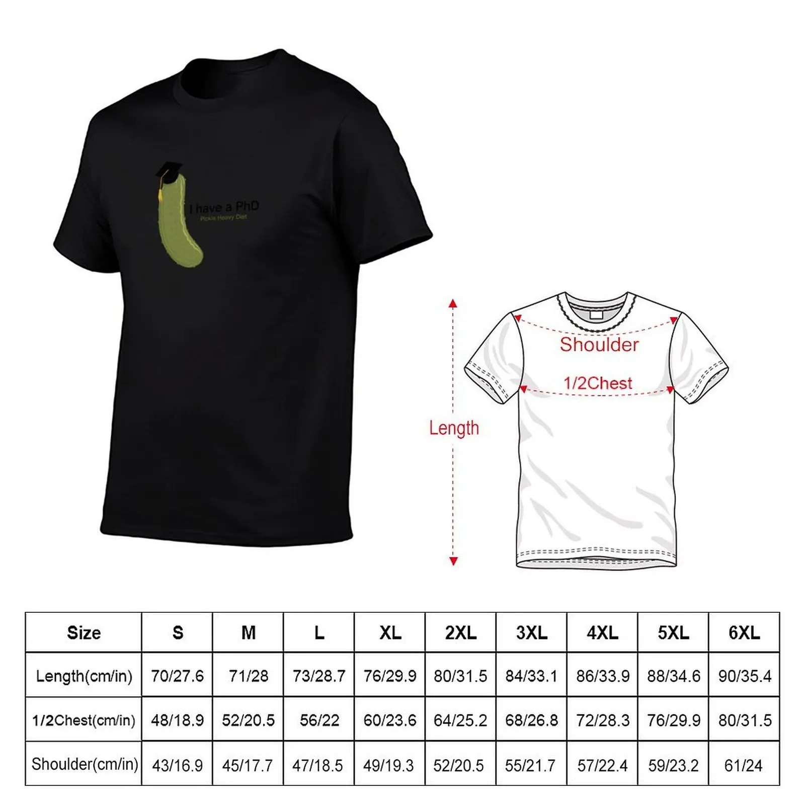 PhD Pickle Heavy Diet T-Shirt football t shirt oversizeds oversized outfits for men