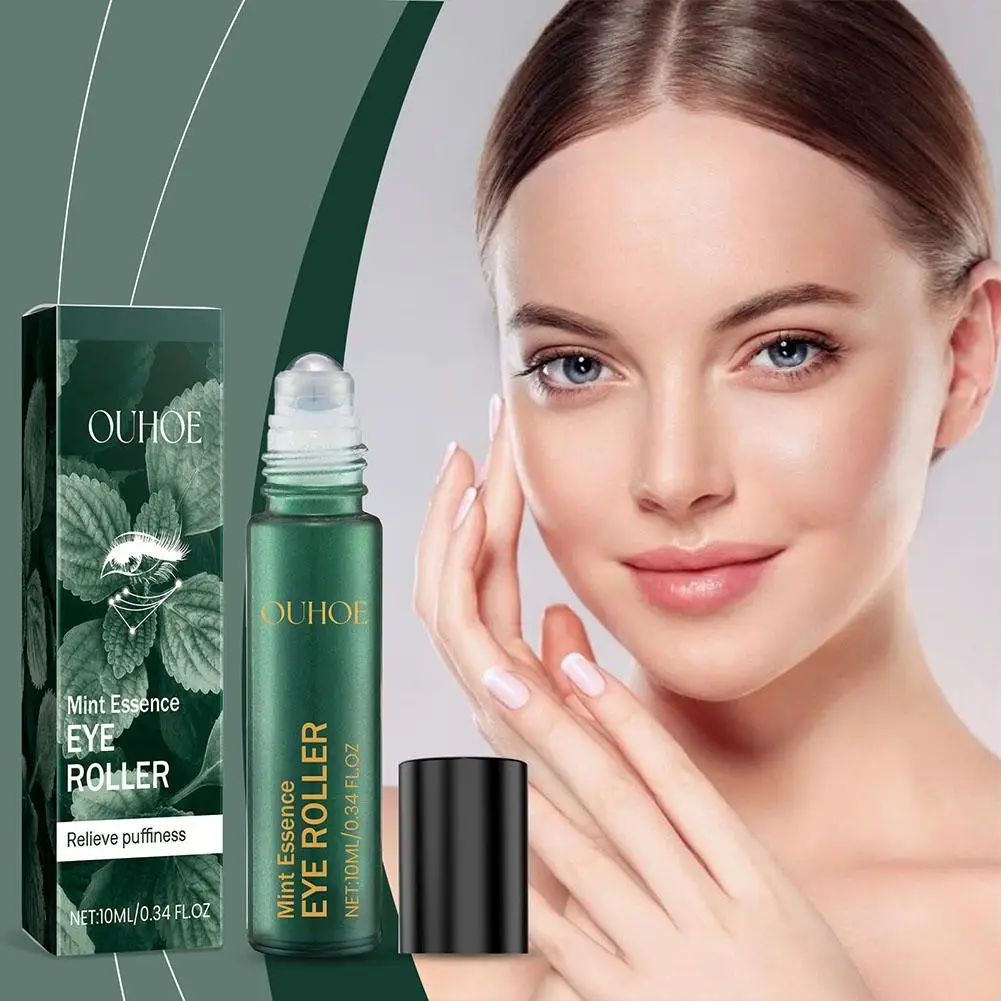 10Ml Mint Essence Eye Roller Serum Anti Donkere Cirkel Wallen Massageapparaat Verstevigende Zorg Hijsen Roller Oog Ooghuid Zakken W1e0