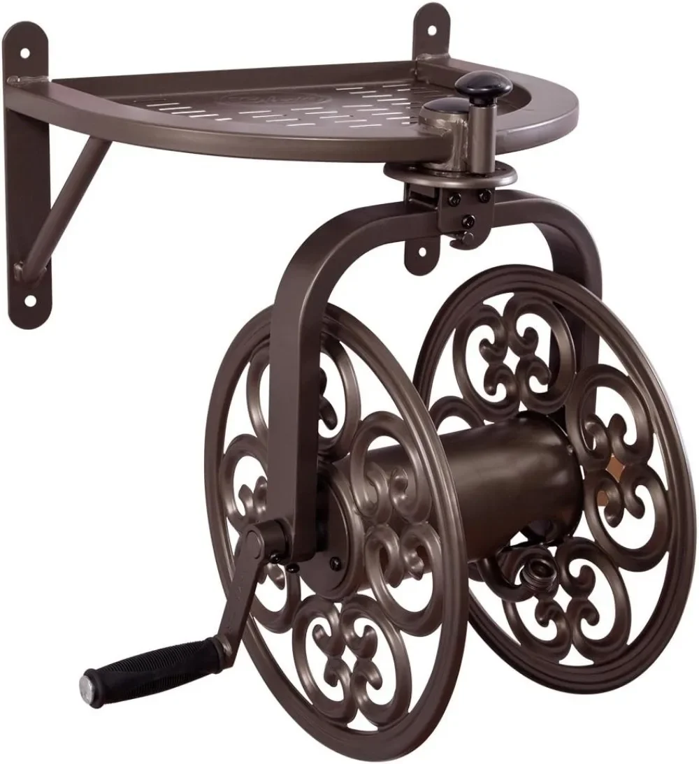 

710 Navigator Rotating Garden Hose Reel, Holds 125-Feet of 5/8-Inch Hose - Bronze