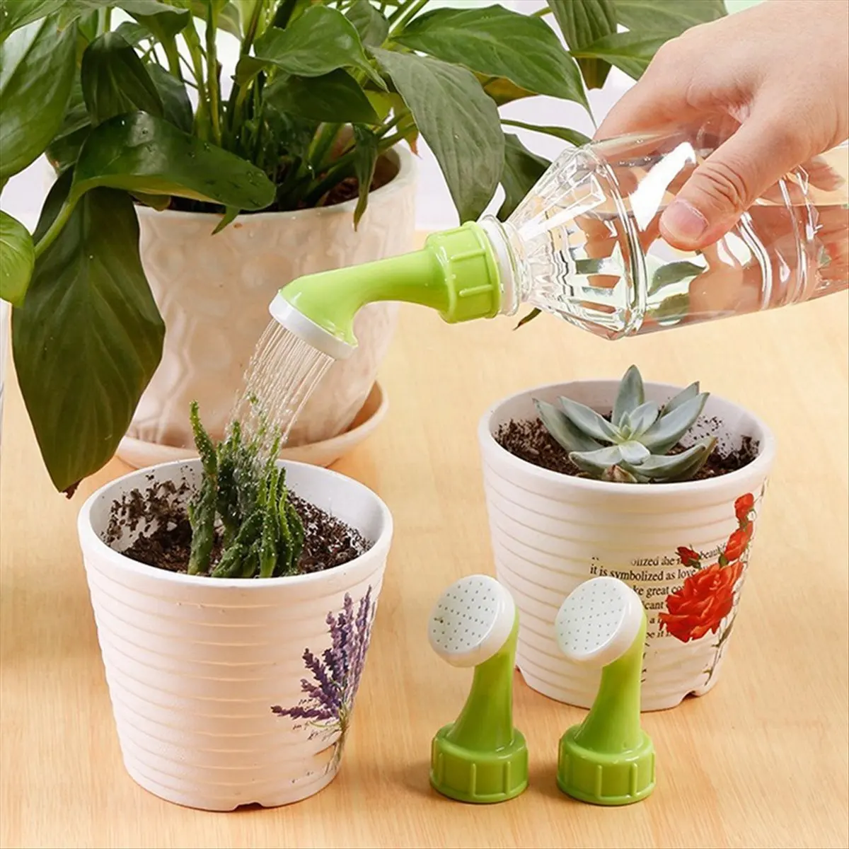 HITL Sprinkler Watering Kettle Small Nozzle Watering Tool Gardening Flower Supplies Household Potted Flower Watering Device