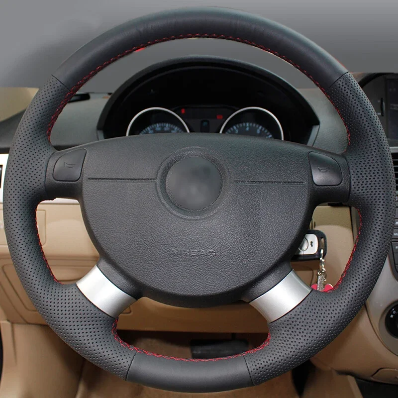 Shining wheat Car Steering Wheel Cover for Chevrolet Aveo Lova Buick Excelle Daewoo Gentra 2013-2015 Chevrolet Lacetti 2006-2012