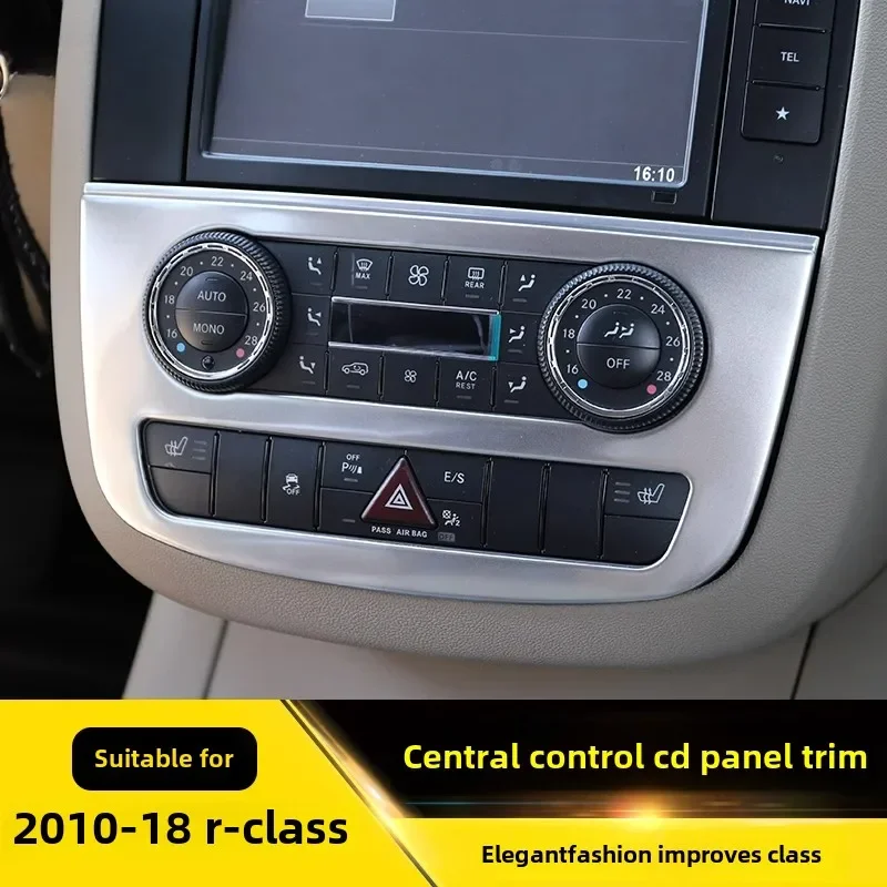 

Стайлинговые молдинги для Mercedes-Benz W251 R-класса, центральная панель управления CD R300 320 350 400, внутренняя модификация, украшение R-класса