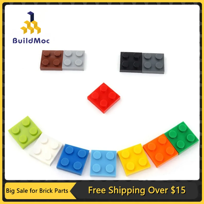 20Pcs Diy Bouwstenen Dunne Cijfers Bricks 2X2 Educatief Creatieve Maat Bricks Bulk Model Kinderen Plastic Speelgoed voor Kind