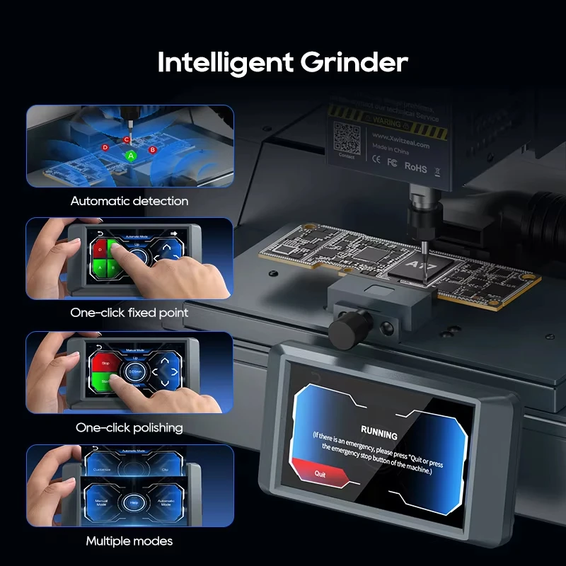 Q1 CNC Automatic Grinder for Phone PCB CPU