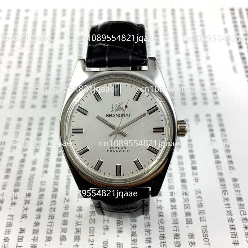 นาฬิกาข้อมือกลไกแบบแมนนวล รุ่น 7120 ยี่ห้อเซี่ยงไฮ้ ของแท้ใหม่ พร้อมชุดอุปกรณ์และฝังประดับ ผลิตด้วยคุณภาพสูง คลาสสิก