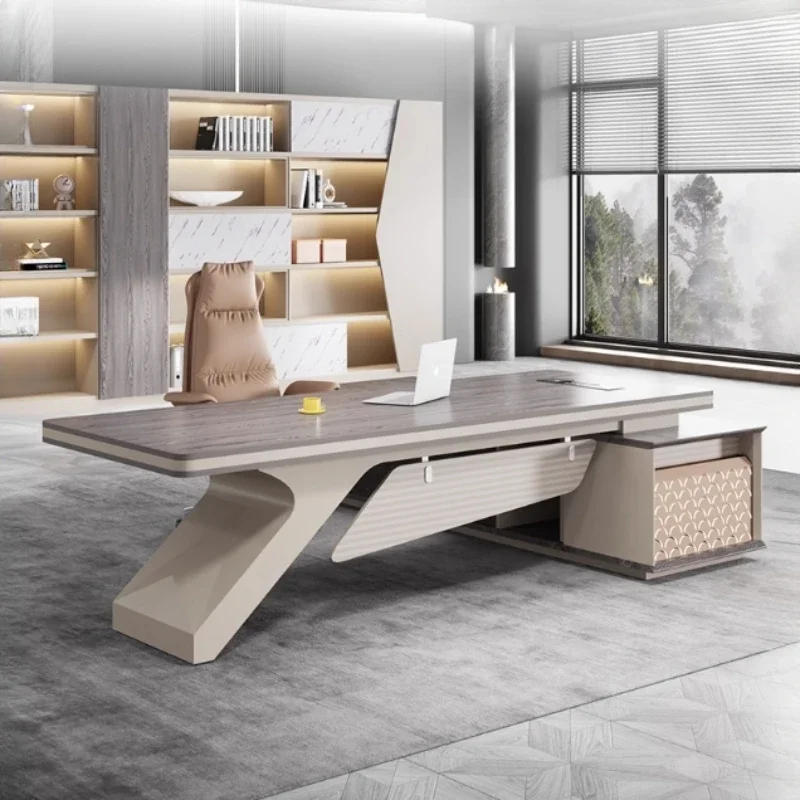 

Роскошный компьютерный стол Boss, простой современный председатель, менеджер, президентский стол, кабинет, спальня, Escritorios De Oficina, офисная мебель