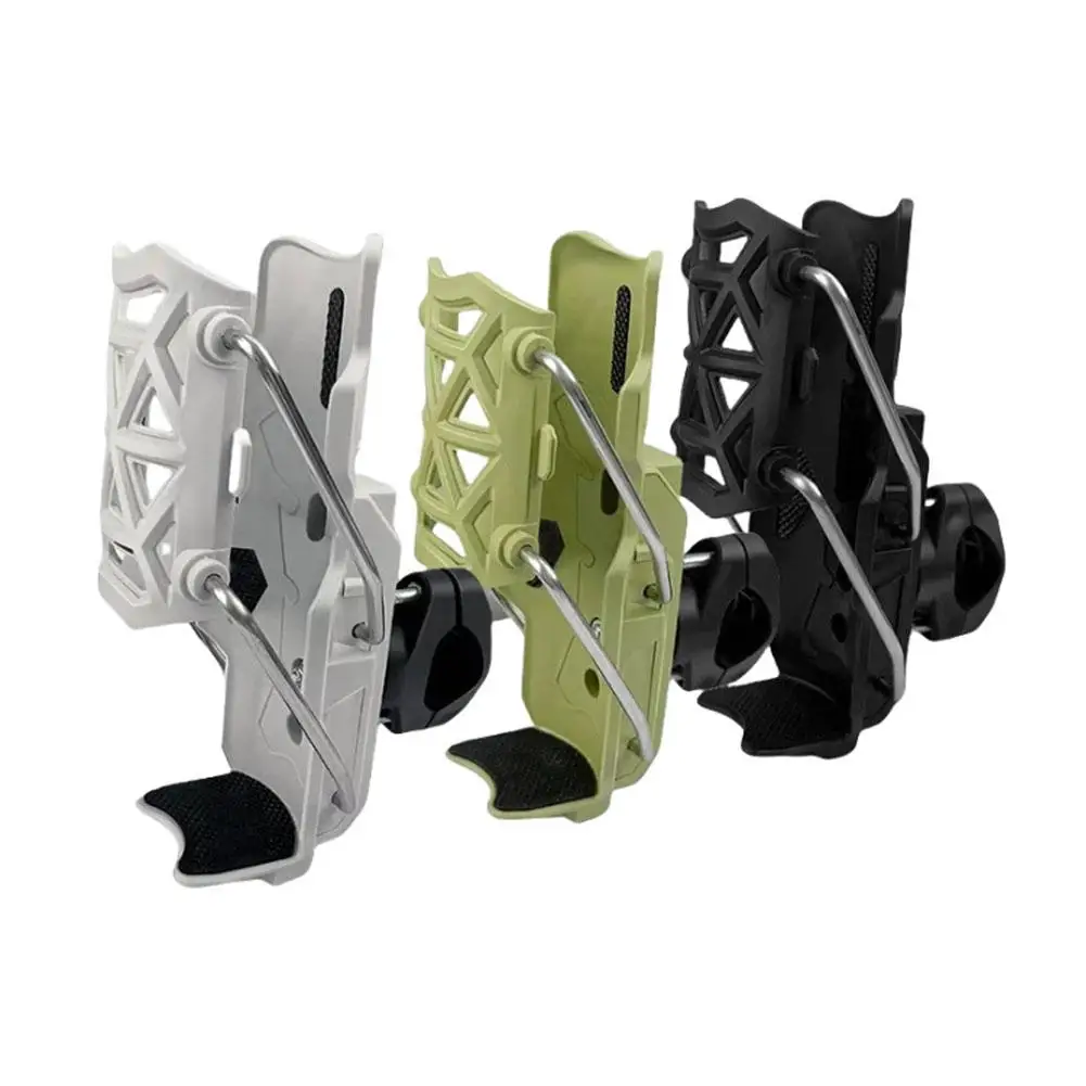 

New Motorcycle 32-77mm Bottle Cage Automatically Adjust Size Water Cup Holder For 22-32mm Rod Mountain Road Folding Bike To K5r9