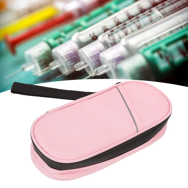 Waterproof Diabetic Pocket Pill Protector Insulin Cooling Bag Portable Travel Case Thermal Insulated Medicla Cooler without Gel