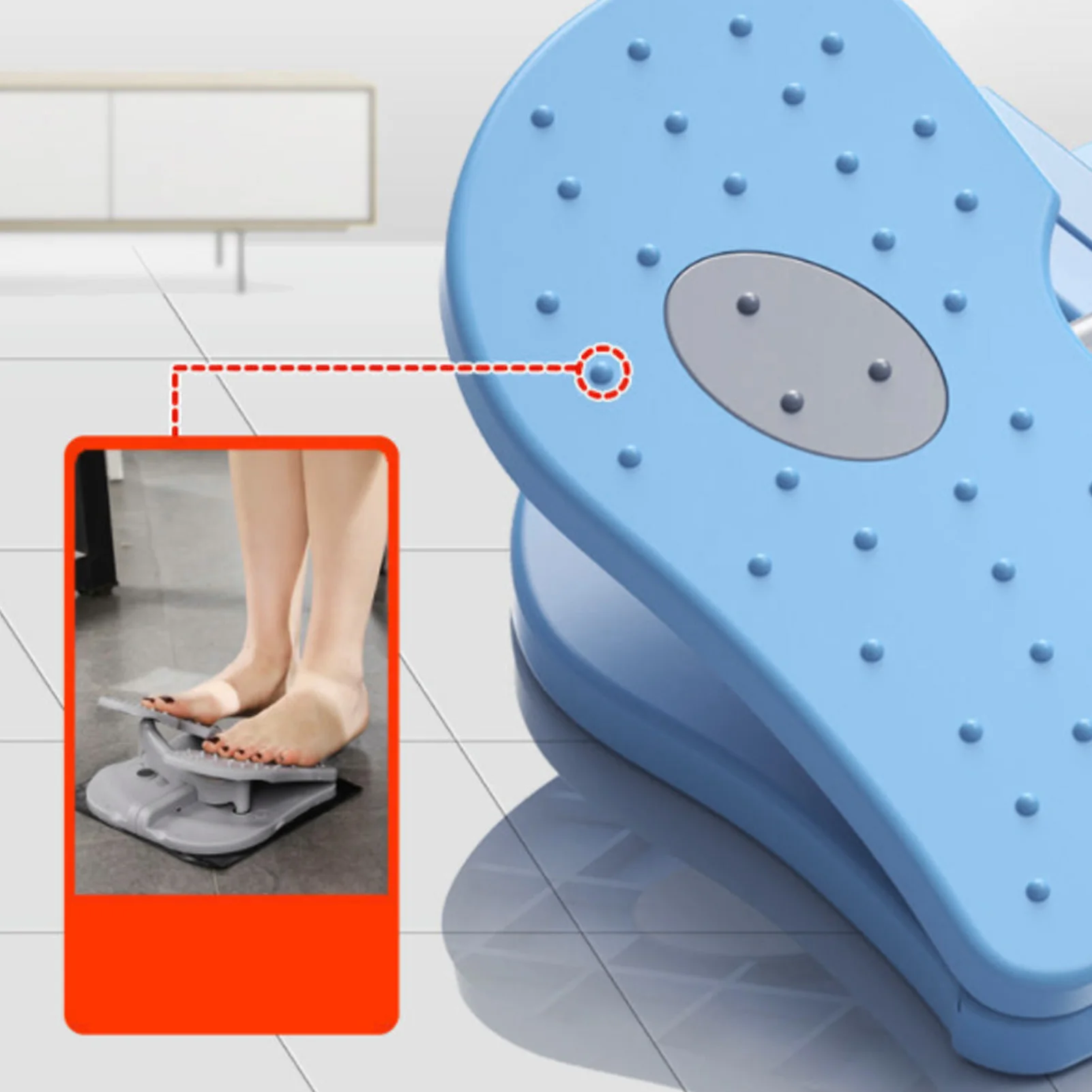 Immagine 6: Mini Stepper Arcobaleno per Stretching Gambe, Stepper Compatto Pieghevole per Allenamenti Aerobici e Stretching Polpacci