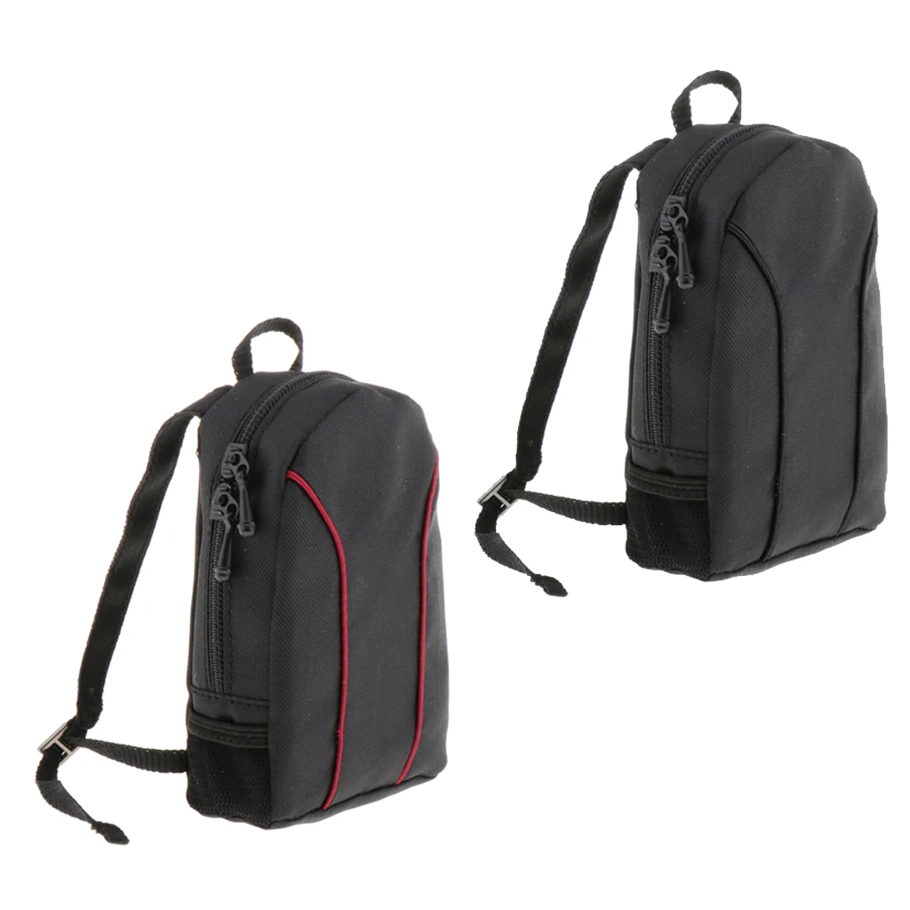 1 6 Scale Backpacks Male Figures Knapsack Fabric Laptop Bag for Action Figure Display Hobby