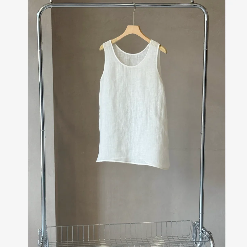 

Новинка лета: Женский свободный повседневный жилет Haax с широким круглым вырезом, легкий, из ткани с эффектом соленого плетения, длинный, износостойкий, воздушный.