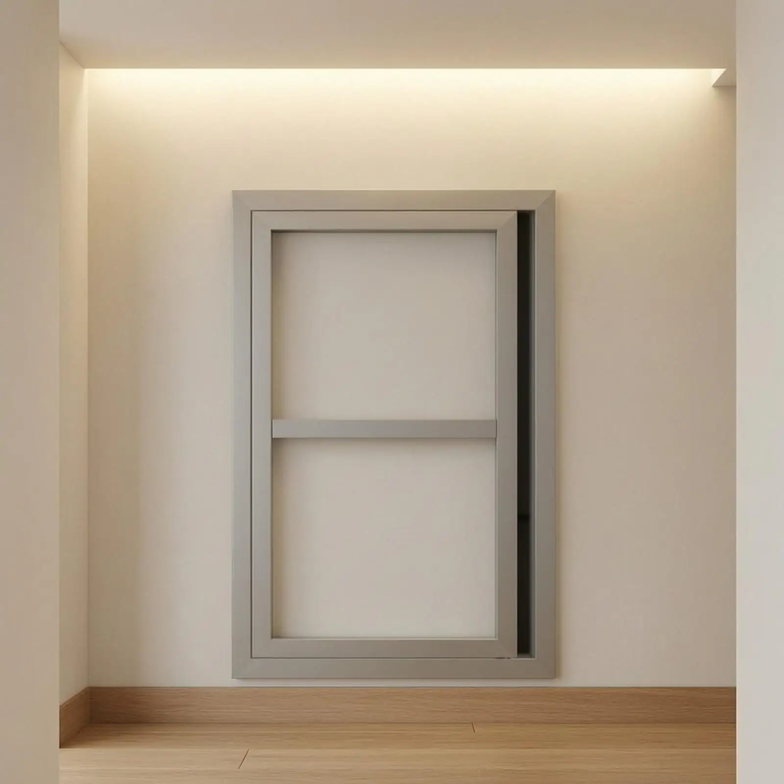 Invisible Service Access Panel Door Aluminum Frame Concealed Hinge for Interior Wall Utility Entry Point
