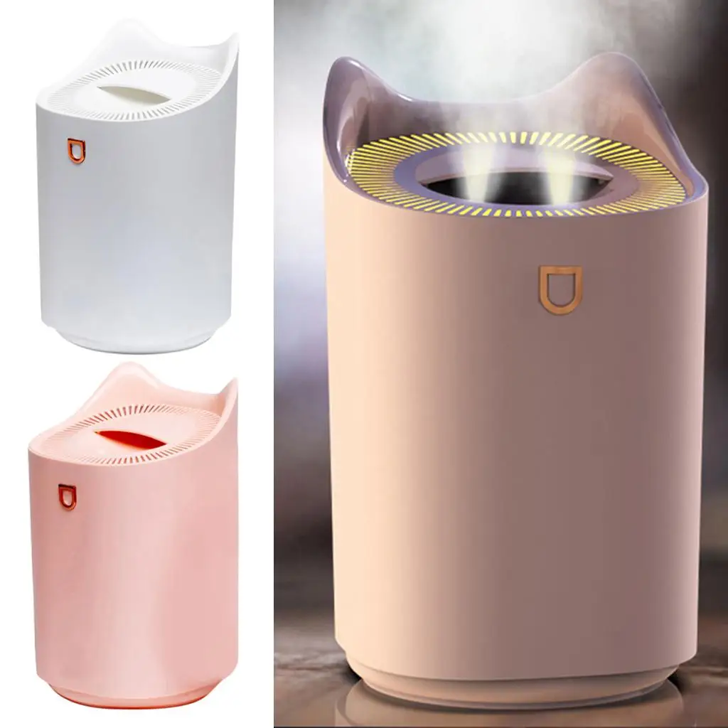 Mini umidificatore portatile, umidificatore a nebbia da 2,6-4.0 litri, umidificatore USB per camera da letto, spegnimento automatico