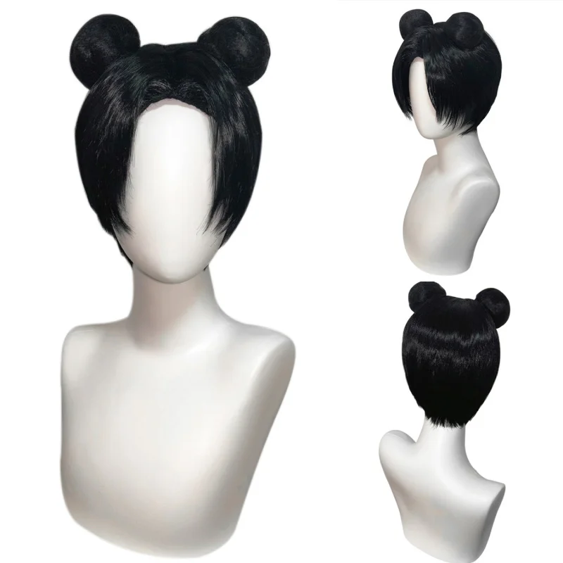 parrucca cosplay Ogni giorno doppia borsa per capelli styling cos Parrucca in rete di seta rosa ad alta temperatura Parrucca per costume di Halloween