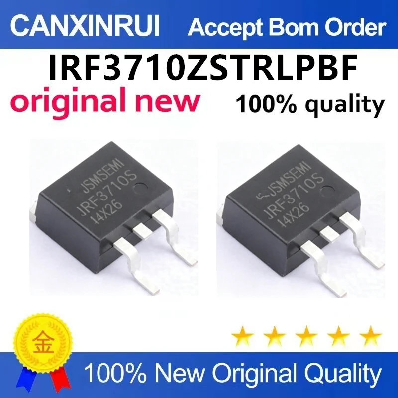 (5pcs-100pcs)Brand new original IRF3710STRLPBF TO-263-3 N-channel 100V/57A surface mount MOSFET tube