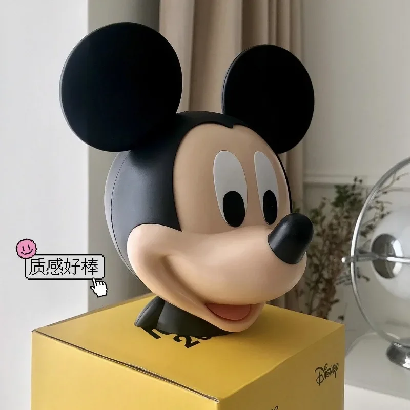 New Creative Mickey Mouse Head Piggy Bank Donald Duck Living Room Decoration Cute Cartoon Desktop Ornaments Birthday Present