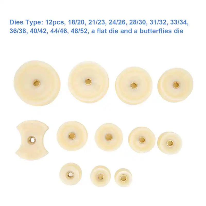 Watch Back Press Tool Set Nylon Prevent Slip Fitting Dies Nylon Watch Case Closer Watch Repair Tool Kit for Watchmaker 12pcs