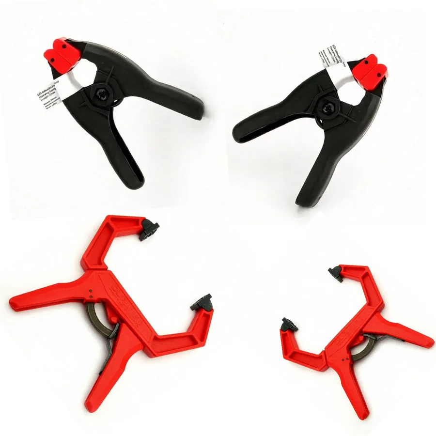 4.5 Inch 829 Plastic Spring Clamp 1-19KG Clamping Force 30mm Opening A Type Hand Clip for Woodworking Photography DIY