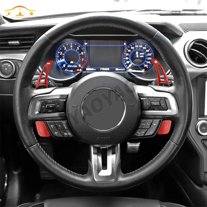 Paddle cambio in fibra di carbonio per Ford Mustang 2015 2016 2017 2018 2019 2020 2021 2022 2023 Estensione del volante