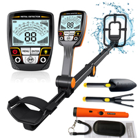 Professional Foldable Metal Detector Waterproof Adjustable Folding Metal Detectors High Accuracy Lightweight Collapsible