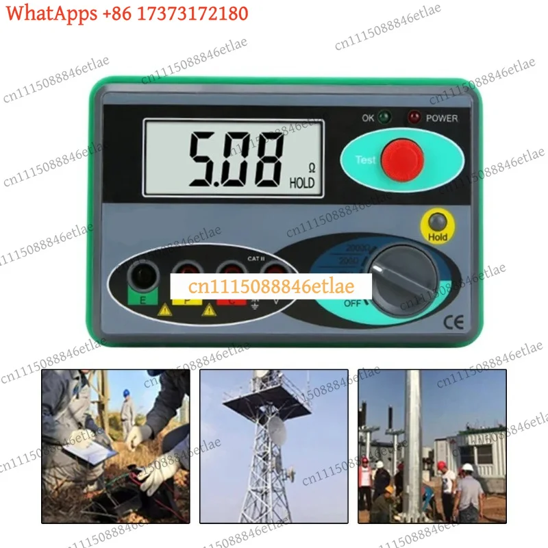 k03 Professional Digital Ohm Resistance Tester Meg-ohmmeter Wide Application Fast Measurement Overload Protection High Precision