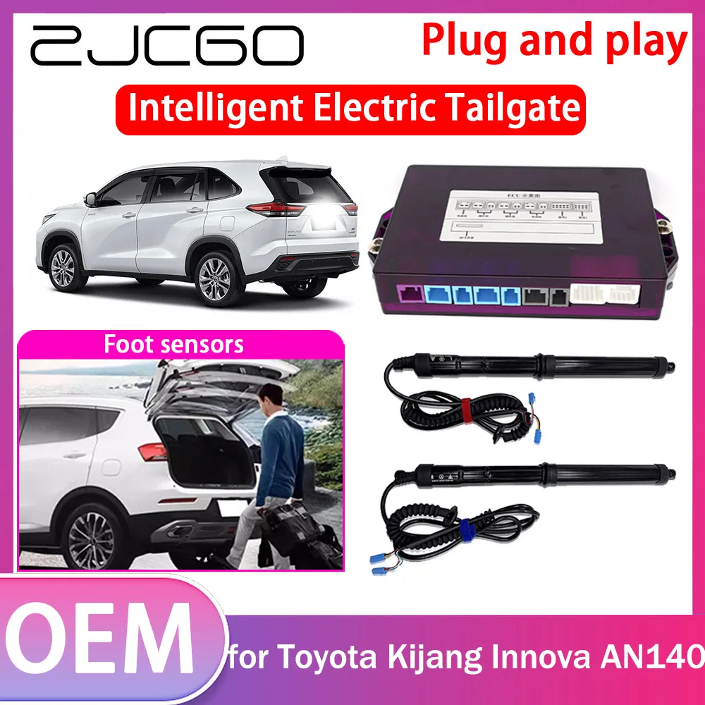 ZJCGO Electric Tailgate Lift Drive Trunk Opening Tail Gate Lift Soft Close Car Door for Toyota Kijang Innova AN140 2015~2023