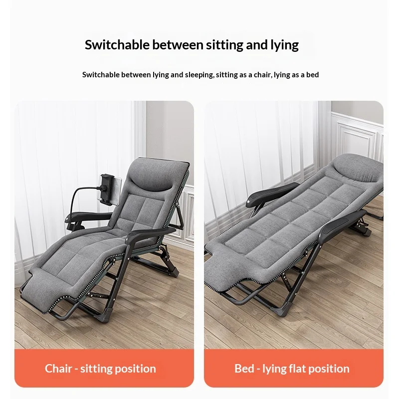 Adjustable Recliner Portable Lightweight Zero Gravity Foldable Beach Chair Outdoor Lounger Camping Office Nap Backrest Chairs
