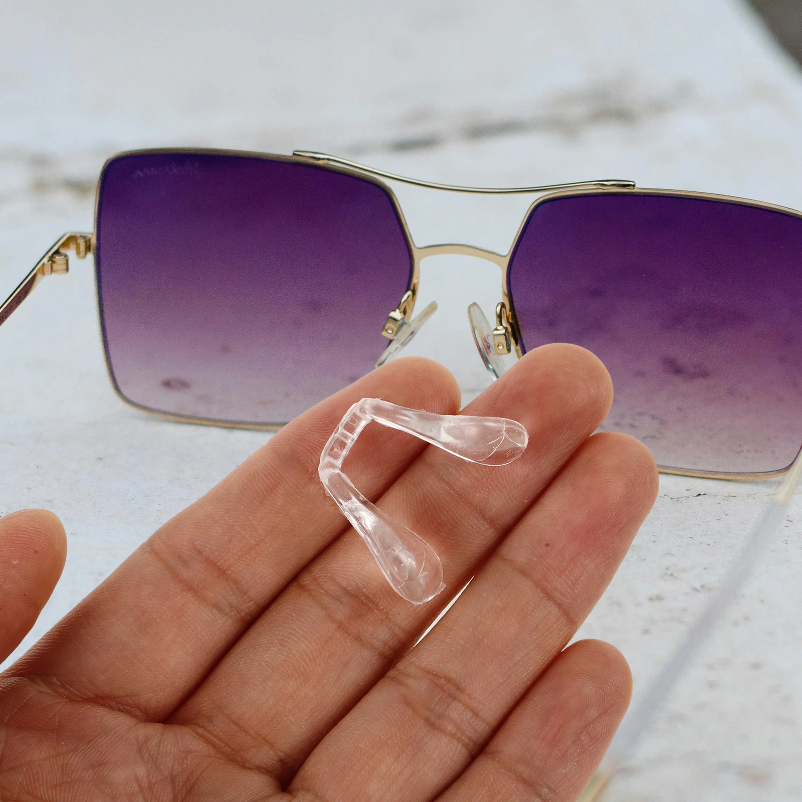 

6pcs Glasses Nose Pad Accessories Soft Silicone Cushion Eyeglass Repair Kit Anti Slip Nose Support for Sunglasses Optical