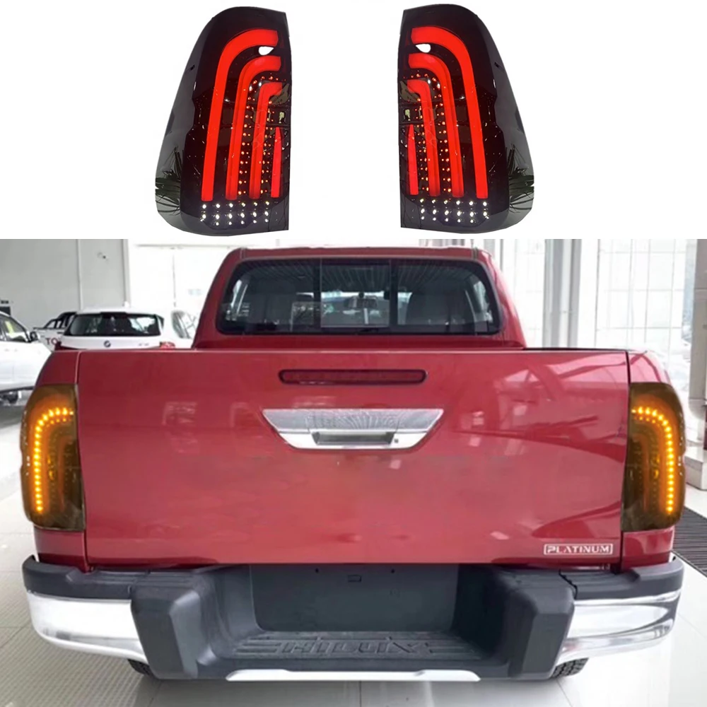 4X4 Off Road Car Accessories Modified Style LED Rear Light Tail Lamp for Hilux Revo 2015 2016 2017 2018 2019 2020 2021 2022 2023