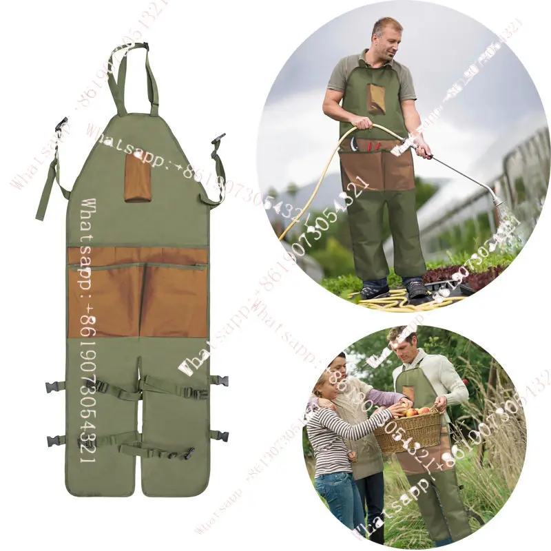 

garden gardening trimming multi-pocket Oxford cloth color matching extended garden leggings apron