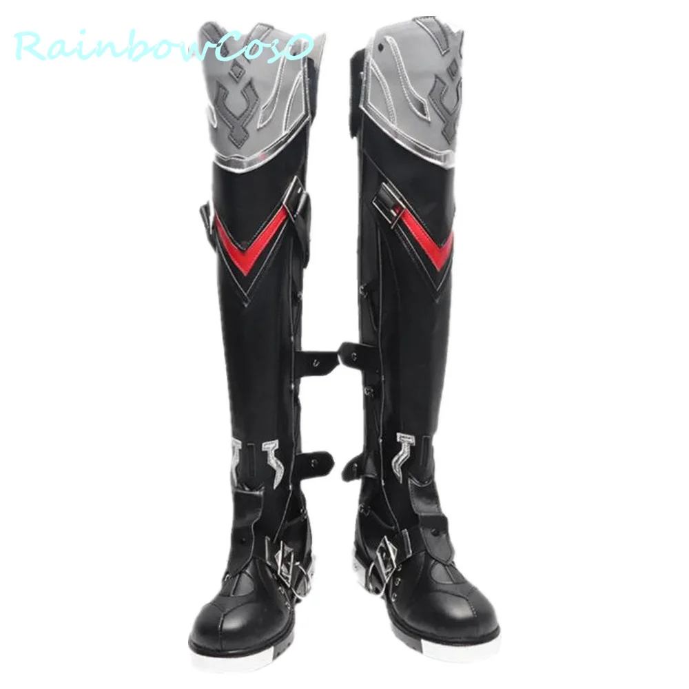 Wriothesley fontaine genshin impact cosplay schuhe stiefel spiel anime halloween weihnachten rainbowcos0w3602