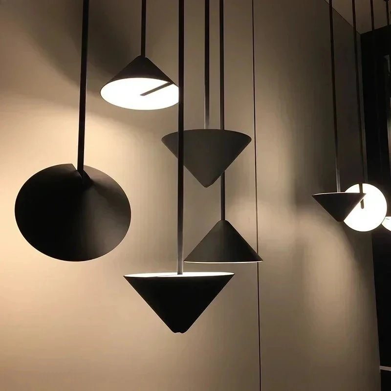 Modern Multi-angle Cone Bedside Pendant Light Simple LED Hanging Lamp Bedroom Living Room Dining Kitchen Home Decor Lamps