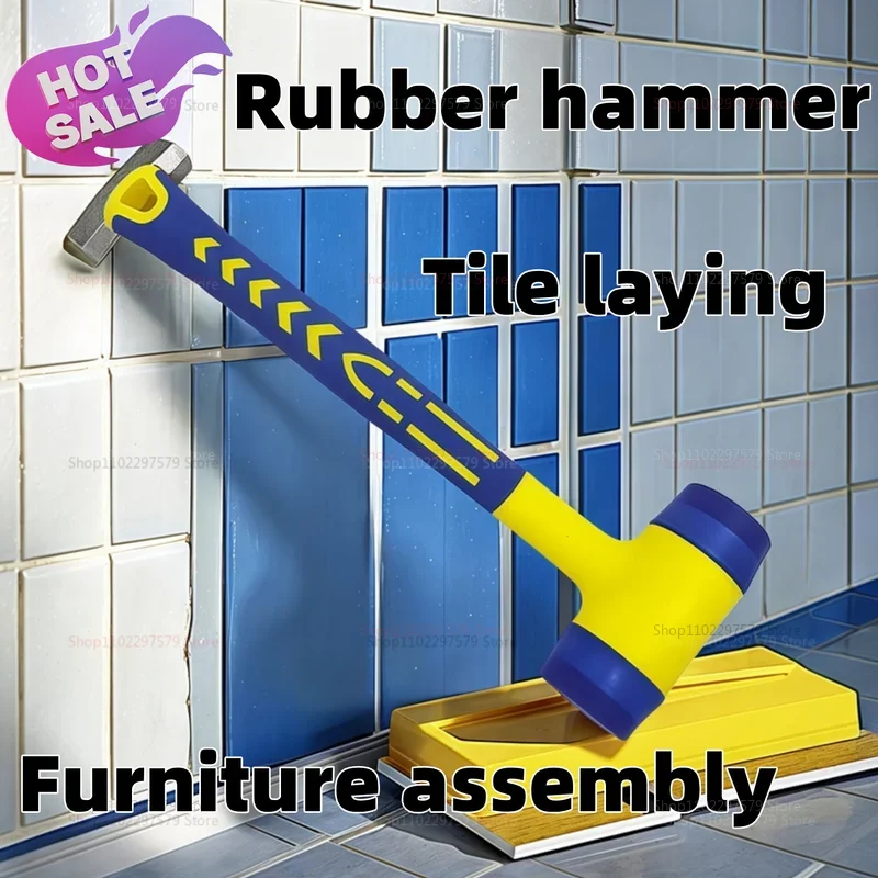 

Rubber Hammer 25 35 45mm Double Head Soft Touch Multi Functional Hand Tool Plastic Coated Grip Ideal for DIY Home Repair