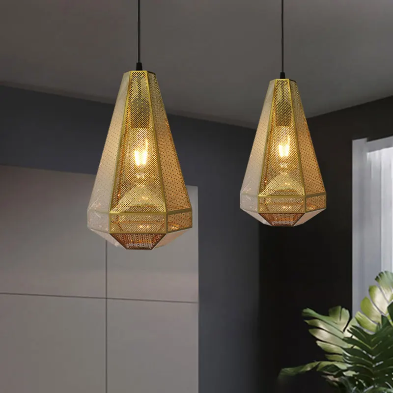 

Stainless Steel Pendant Light Luxury Postmodern Restaurant chandelier Nordic Creative Personality Bar Coffee IndustrialDroplight