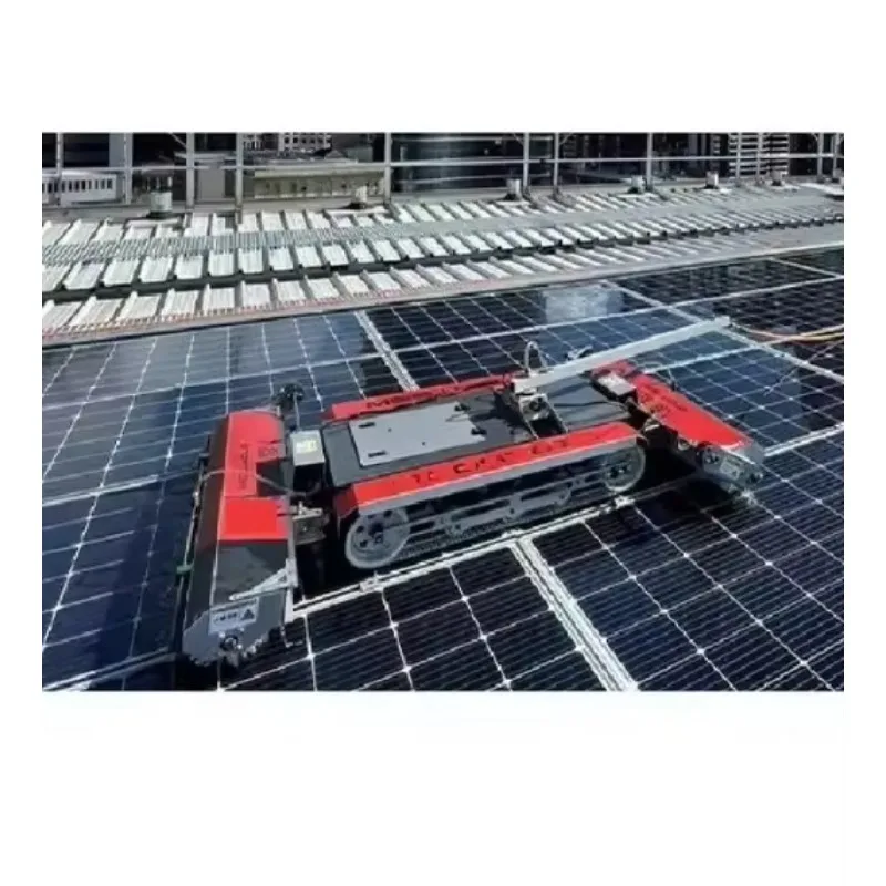 Wireless automatic solar panel cleaning robot remote control solar panel cleaning machine