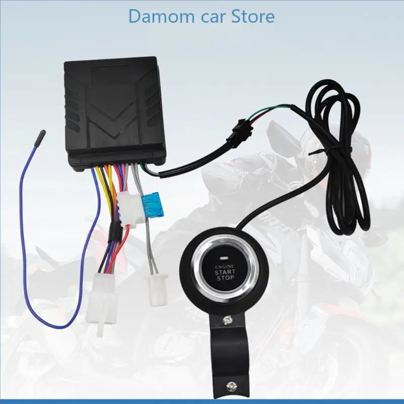 Motorcycle Alarm Remote Start Keyless Mobile Control Electric Engine Lock-Siren,Motorcycle Alarm Electric Engine Lock Universal