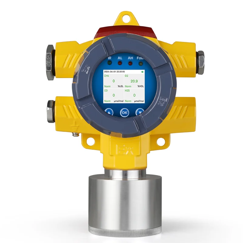 For industrial high-precision sensor detection of fixed wall-mounted 4-in-1 multi-gas detector