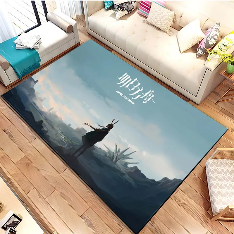 Video Game A-Arknights Printed Floor Mat Carpet 15 Sizes Living Room Bedroom Bedside Window Sill Bathroom Floor Mat Home Decor