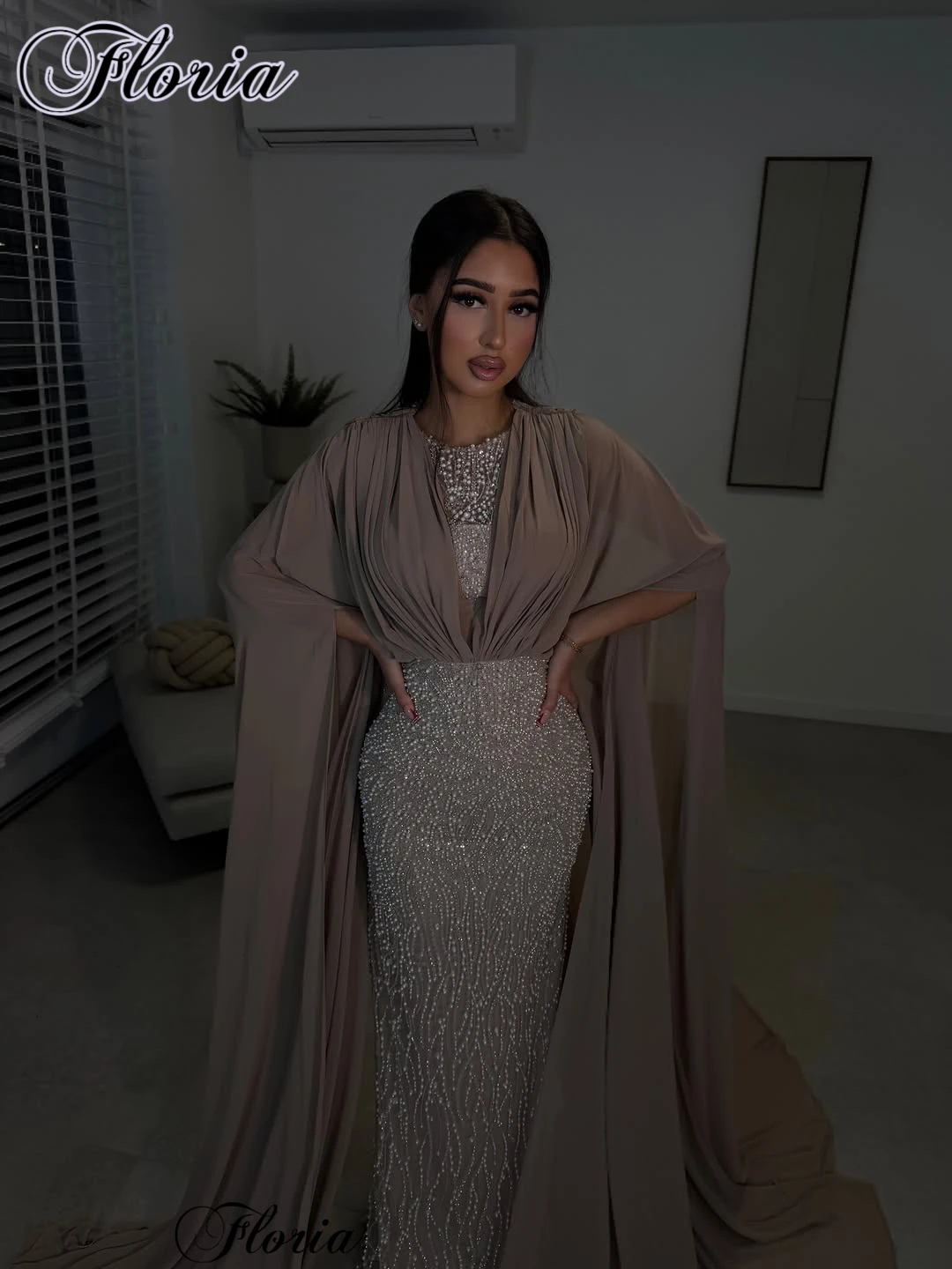 2 Colors Dubai Prom Dresses For Women 2027 Beaded Wedding Guests Dresses Evening Party Dresses Vestidos De Fiesta Customized