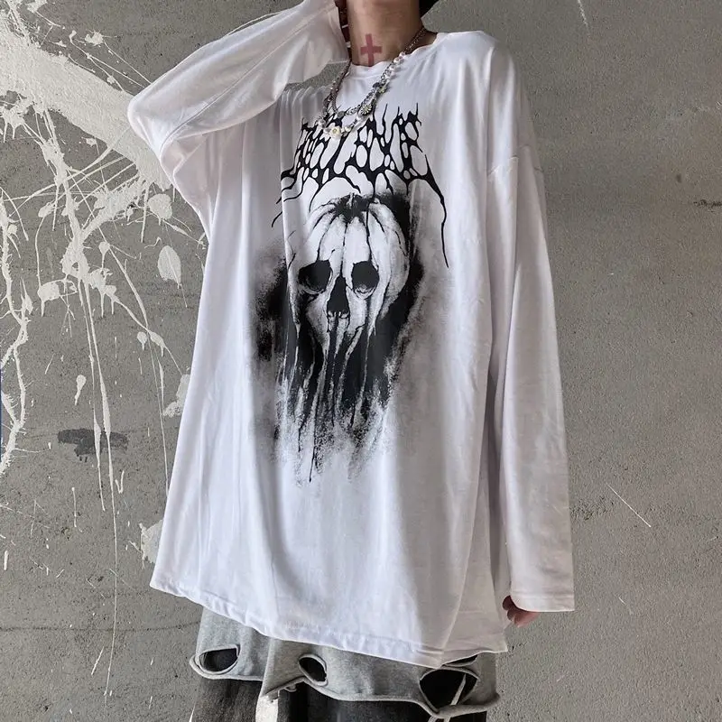 

Fall Pumpkin Ghost Print Men O Neck Short Sleeve T Shirts Teenager Korean Fashion Hip Hop Punk All-match 2xl Oversized Tops Tee