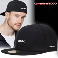 Fully Closed Customized Logo Baseball Hat Men's Summer Cap Sports Sun Hat Korean Version Outdoor Flat Brim Hip-hop  Hat Women