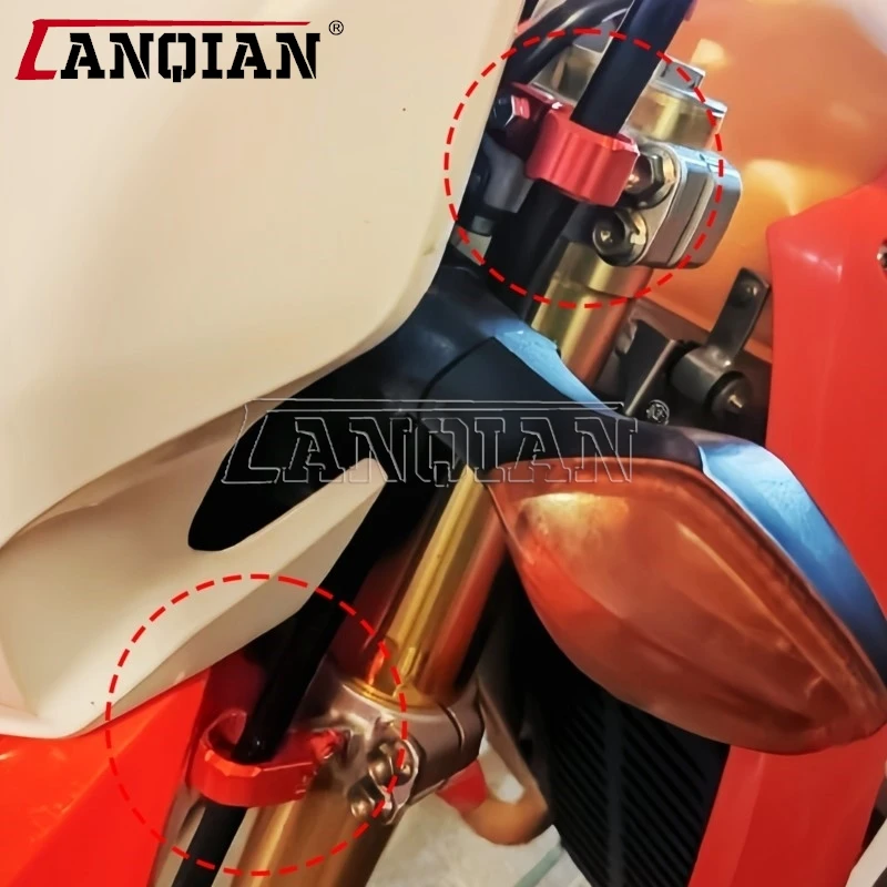 

For Honda CRF250L CRF250M 2012 2013 2014 2015 Motocross Dirt Bike CNC Rear Brake Line Hose Clamp Holder CRF450R CRF450X CRF450RX