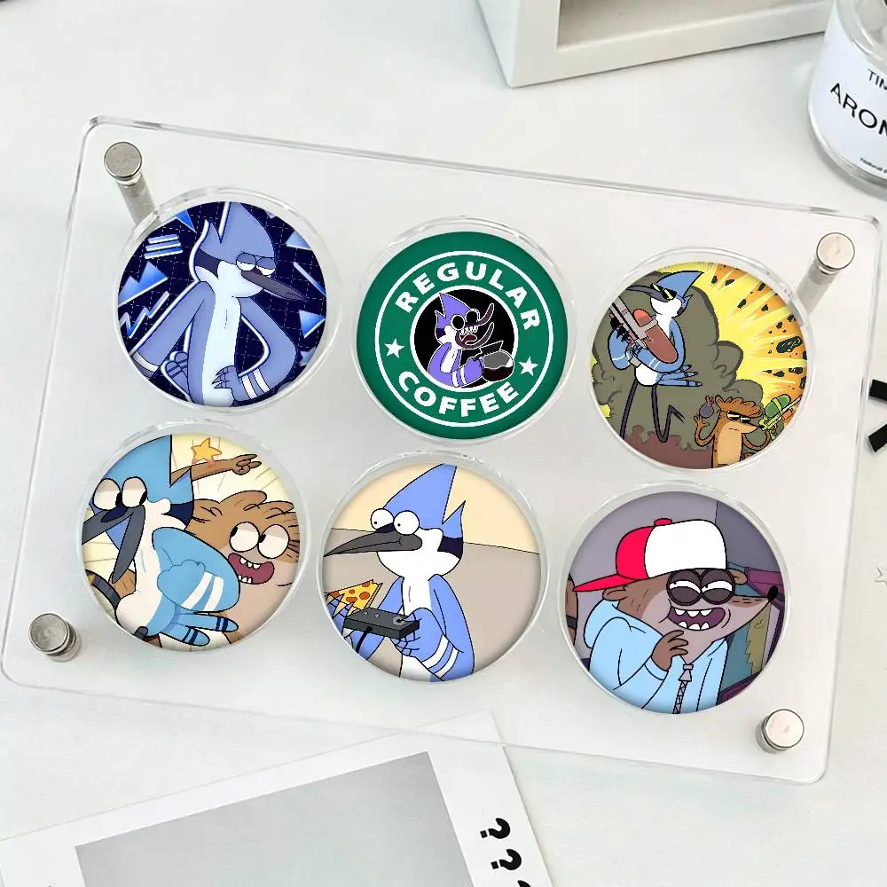 Leisure Mordecai Regular Show Round Badges Can Be Used To Decorate Clothes And Backpack Pins