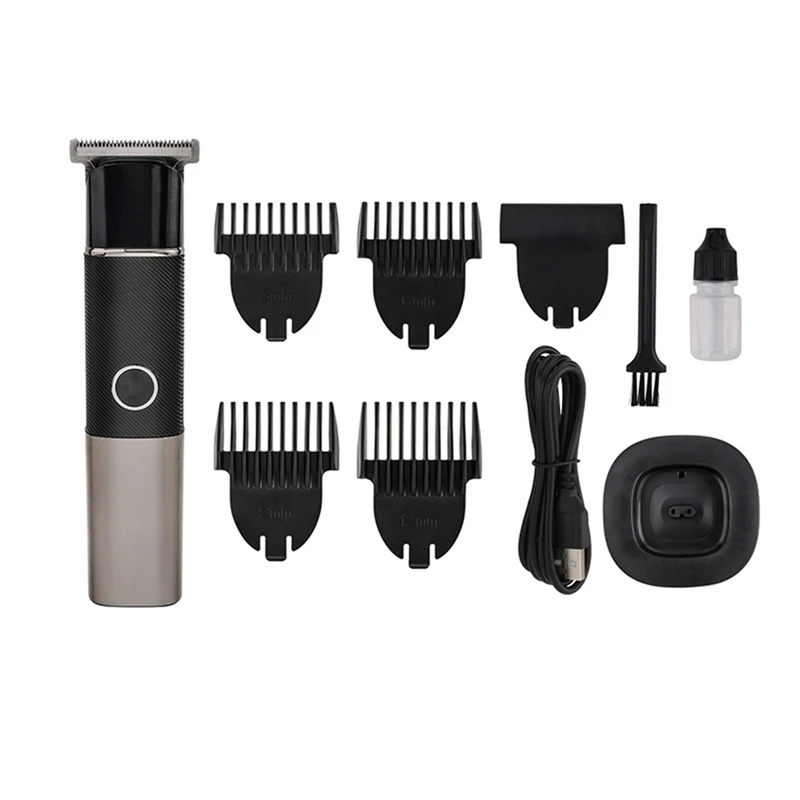 Electric Trimmer For Men's Groin Hair Versatile Body Groomer Digital Display Waterproof Hair Trimmer